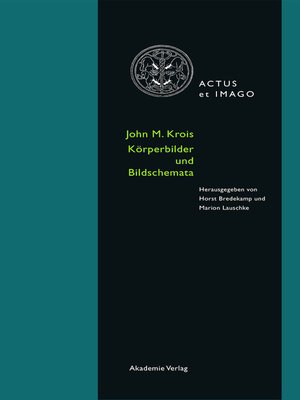 cover image of John M. Krois. Bildkörper und Körperschema